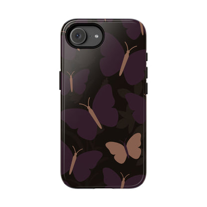 Minimalist Purple Butterfly Pattern Phone Case - Purple Phone Case - iPhone 17e / Glossy