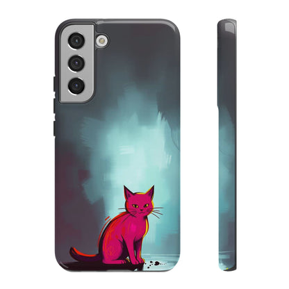 Pop Art Moody Cat Design Phone Case - Multicolor Phone Case - Samsung Galaxy S22 Plus / Glossy