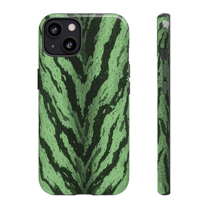 Sage Tiger Print Phone Case