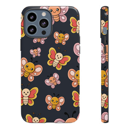 Grey Butterfly Sticker Design Phone Case - Grey Phone Case - iPhone 13 Pro Max / Glossy