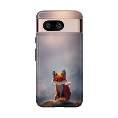 Google Pixel 8 / Glossy Phone Case - Cute Gothic Fox Design Phone Case