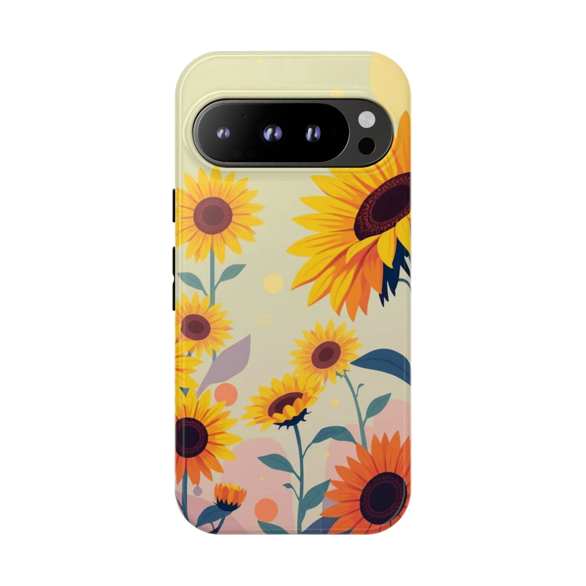 Modern Flat Sunflower Design Phone Case - Multicolor Phone Case - Google Pixel 9 Pro / Glossy