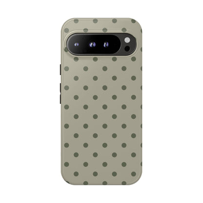 Green & Dark Green Dot Pattern Phone Case