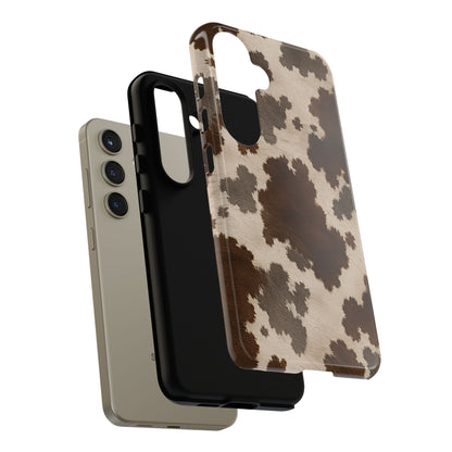 Stylish Mocha Cow Print Phone Case