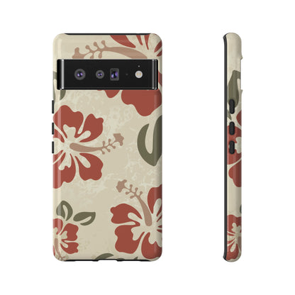 Google Pixel 6 Pro / Glossy Phone Case - ’Boho Chic Hibiscus Pattern #1’ Phone Case