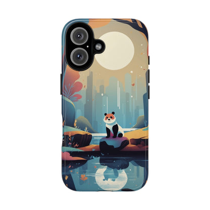 iPhone 16 / Glossy Phone Case - Stylised Panda Design Phone Case