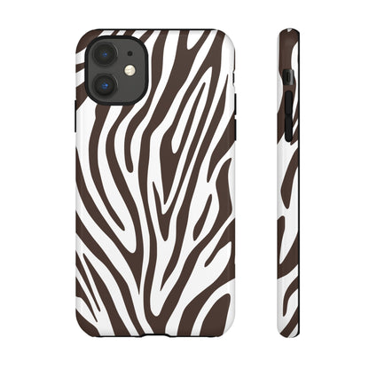 Graphic Brown Tiger Print Phone Case
