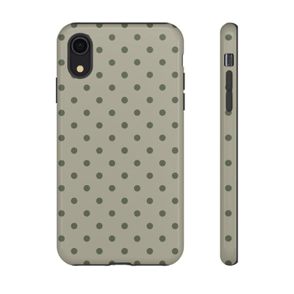Green & Dark Green Dot Pattern Phone Case