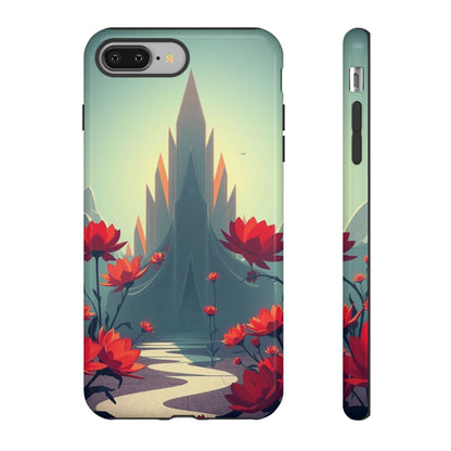 iPhone 8 Plus / Glossy Phone Case - Gothic Alien Garden Design Phone Case
