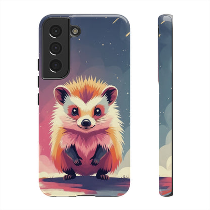 Samsung Galaxy S22 / Glossy Phone Case - Stylised Hedgehog Design Phone Case