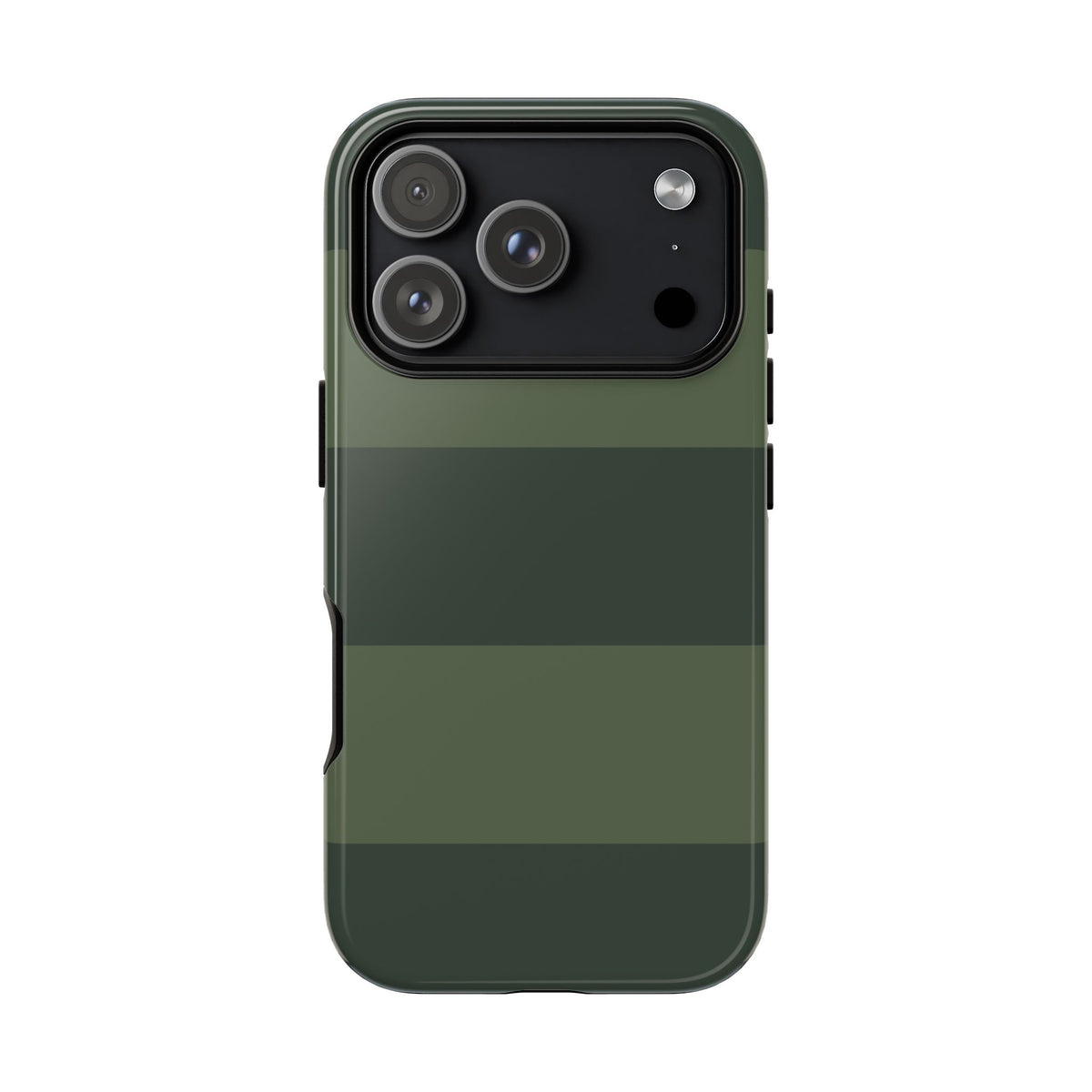 Green Horizontal Stripe Pattern Phone Case - Green Phone Case - iPhone 18 Pro / Glossy