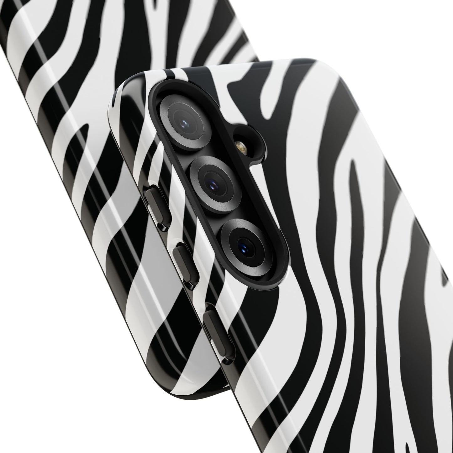 Modern Monochrome Zebra Print Phone Case