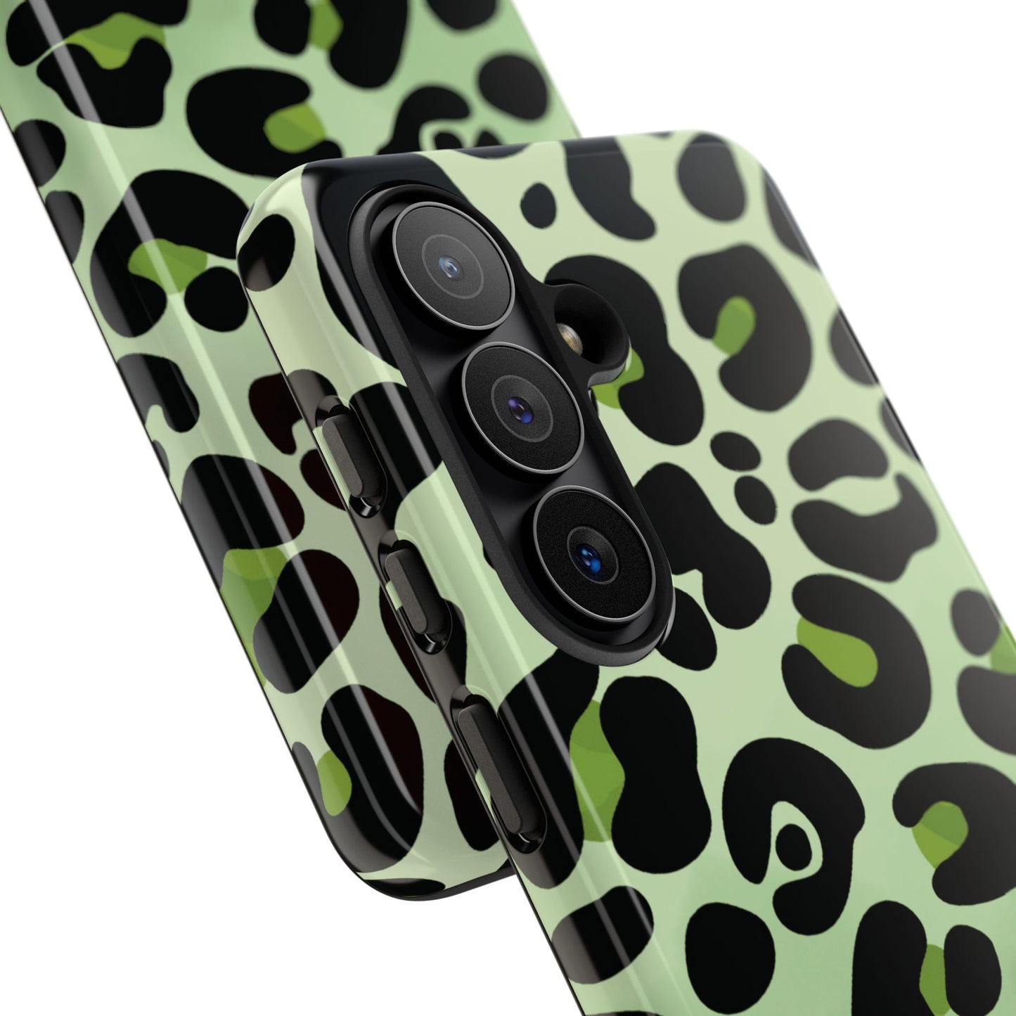 Chic Sage Leopard Print Phone Case