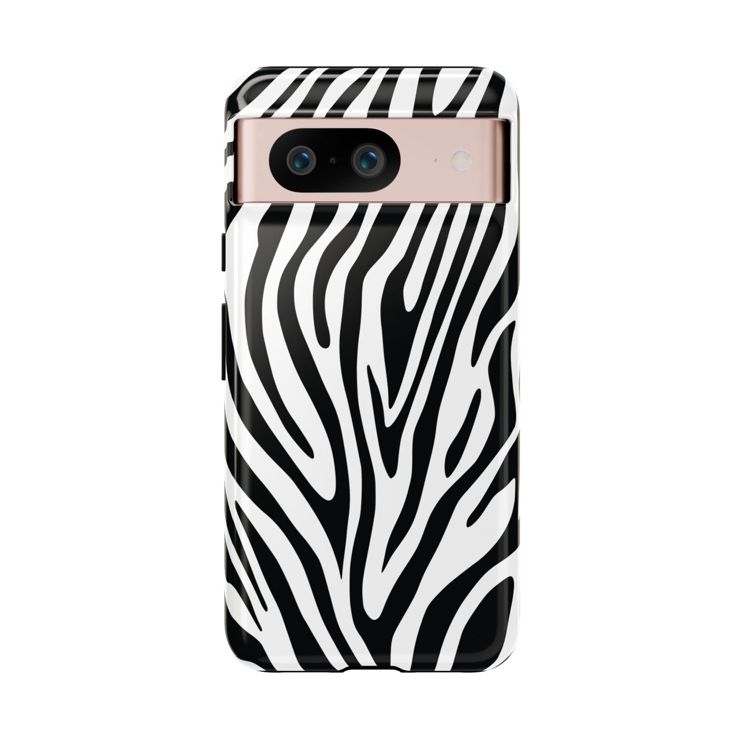 Classic Monochrome Tiger Print Phone Case