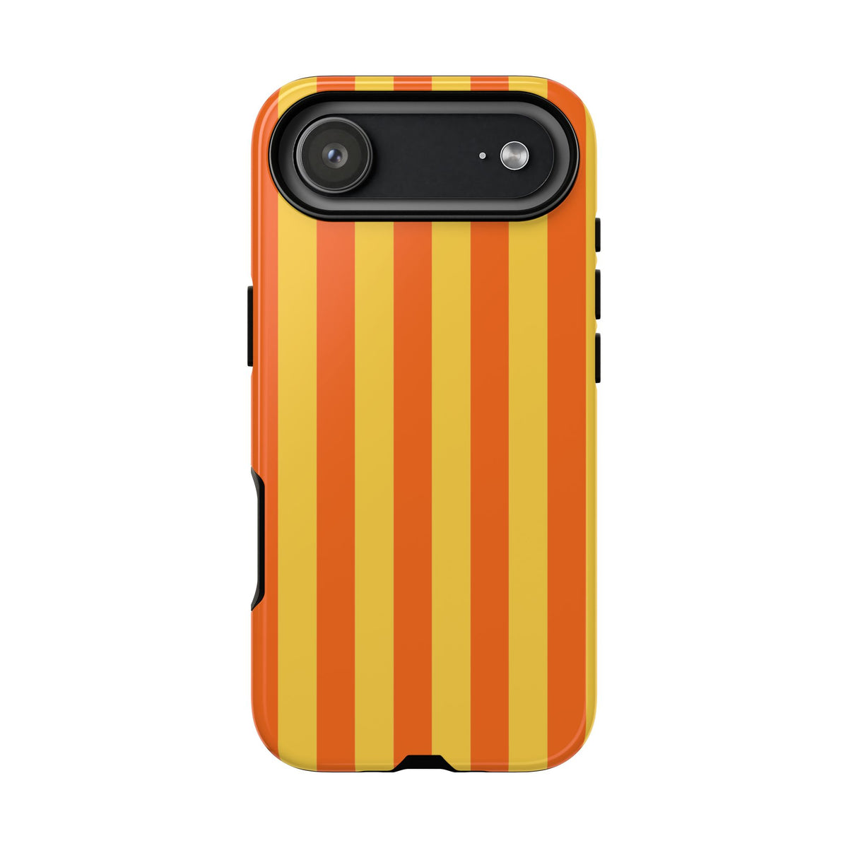 Trendy Orange & Yellow Stripe Pattern Phone Case - Yellow Phone Case - iPhone 17 Air / Glossy