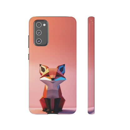 Samsung Galaxy S20 FE / Glossy Phone Case - Origami Fox Design Phone Case