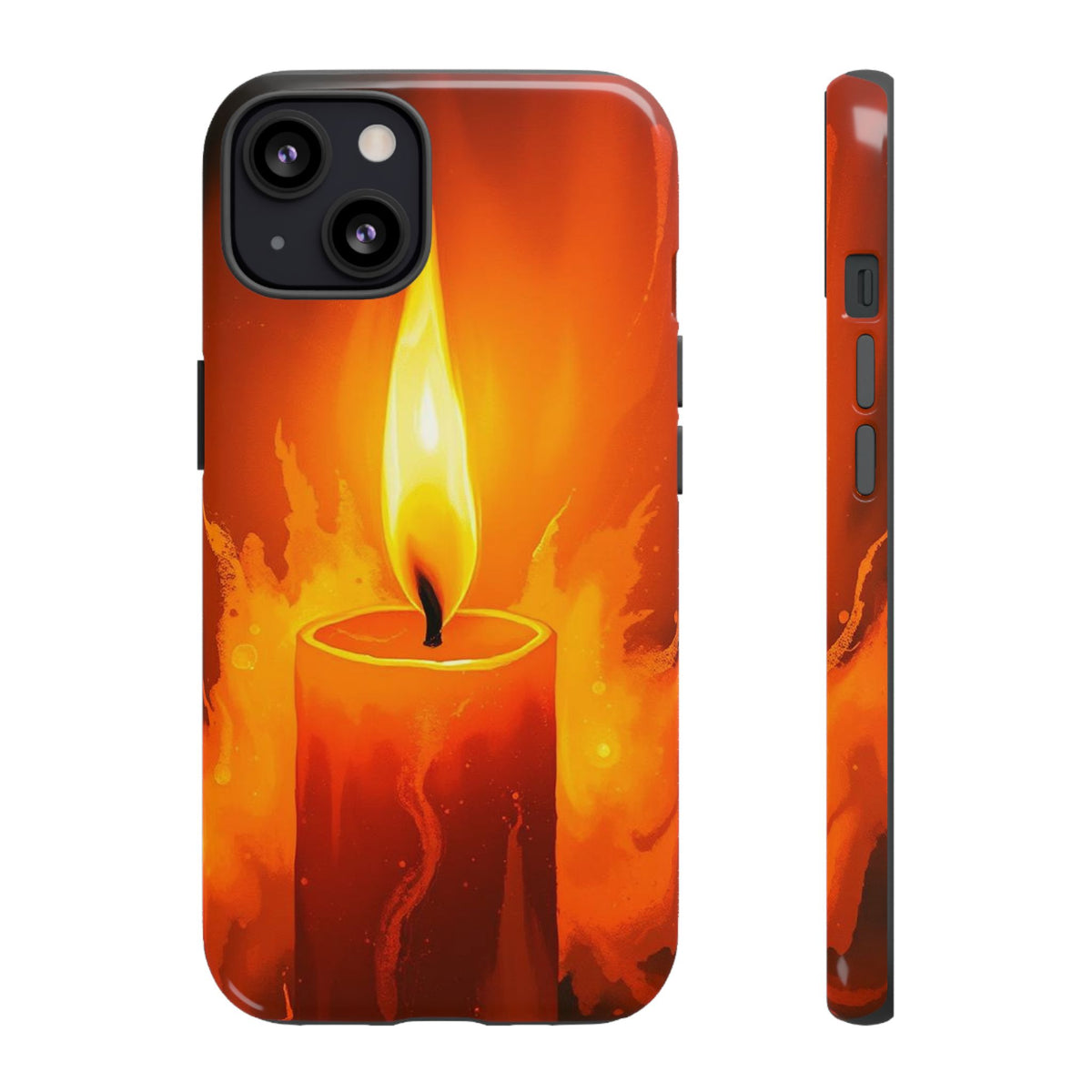 Red Candle Phone Case - Multicolor Phone Case - iPhone 13 / Glossy