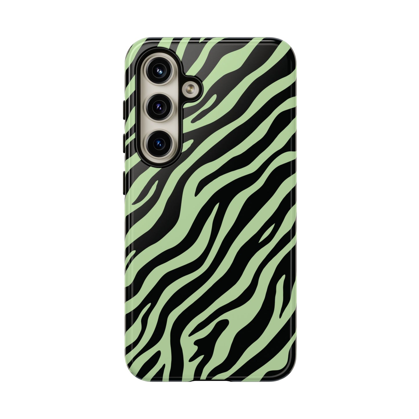 Stylish Mint Zebra Print Phone Case