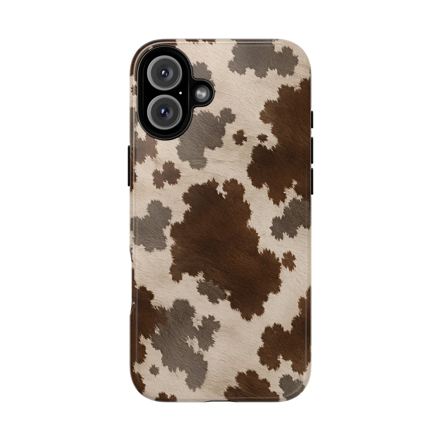 Stylish Mocha Cow Print Phone Case