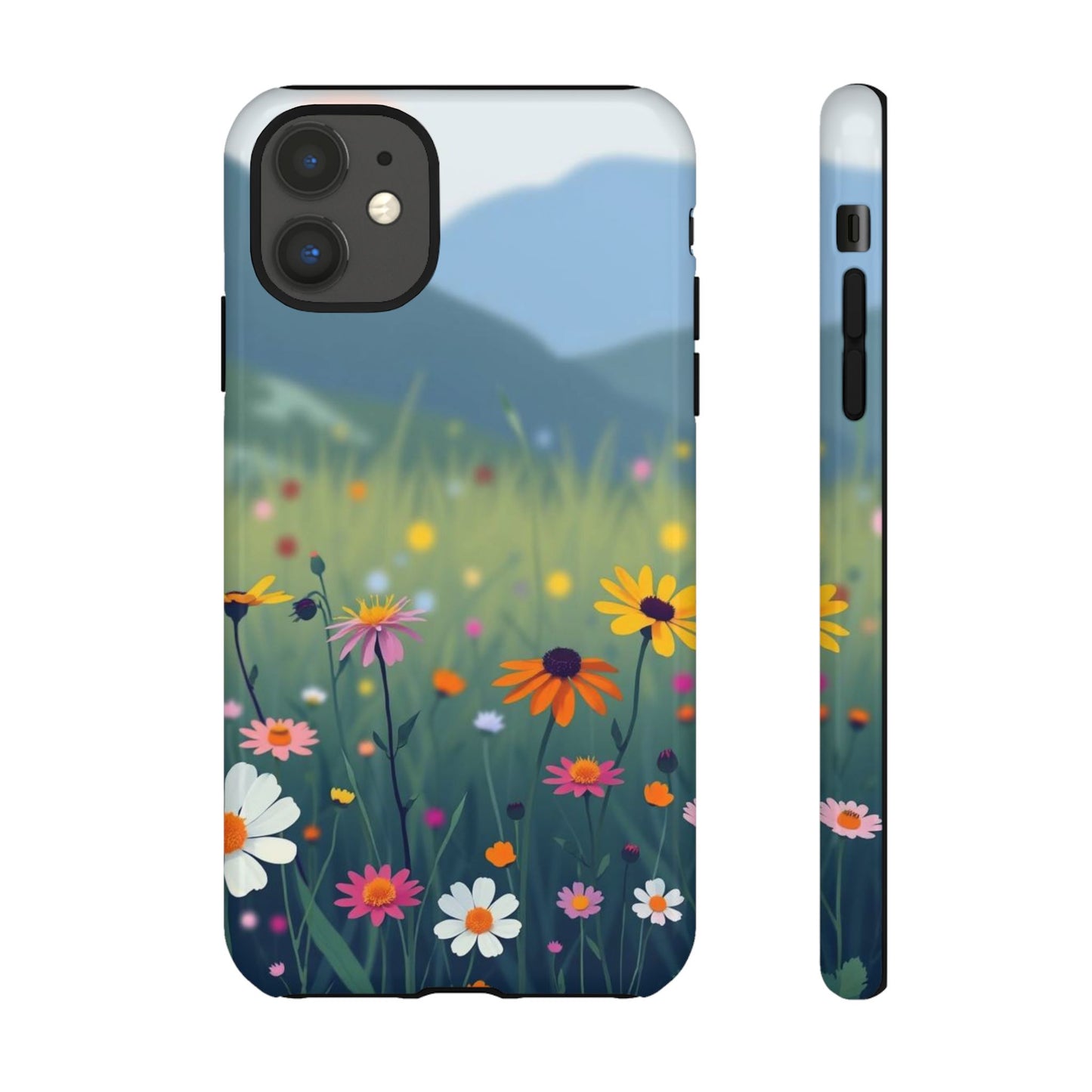 iPhone 11 / Glossy Phone Case - Vibrant Meadow Design Phone Case