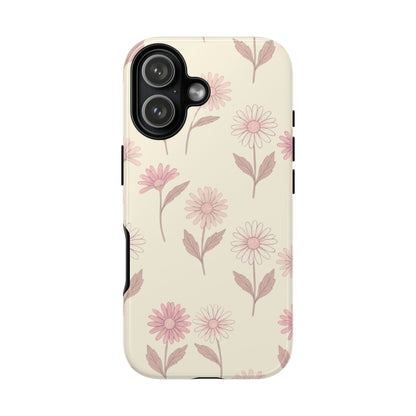 Pretty Blush Daisy Pattern Phone Case