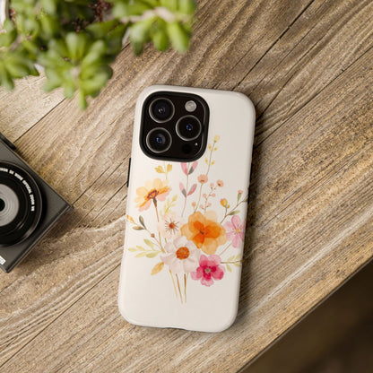 Boho Chic Watercolour Flower Pattern Phone Case
