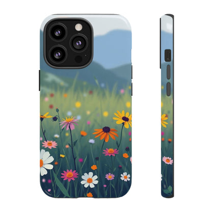 iPhone 13 Pro / Glossy Phone Case - Vibrant Meadow Design Phone Case