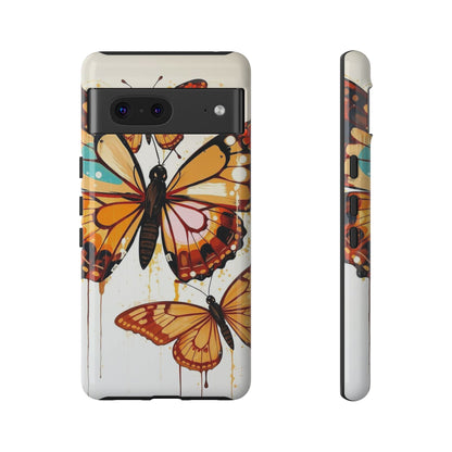 Google Pixel 7 / Glossy Phone Case - Abstract Butterflies Design Phone Case