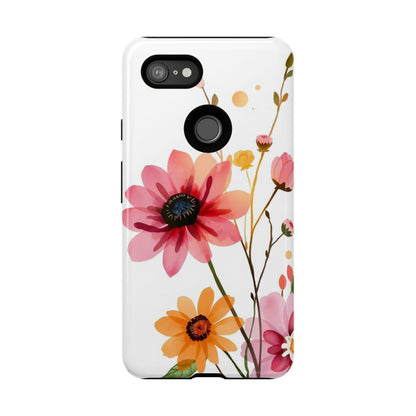 Watercolour Style Simple Wildflower Design Phone Case