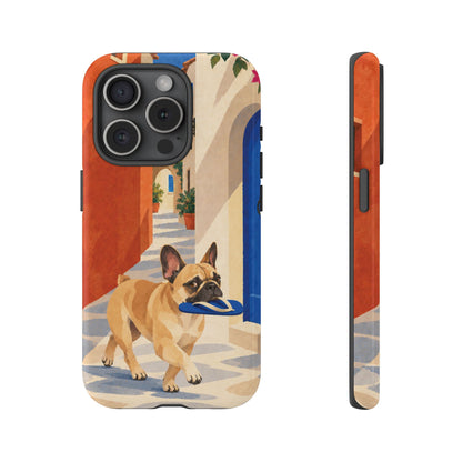 French Bulldog Quiet Lane Phone Case - Multicolor Phone Case - iPhone 15 Pro / Glossy