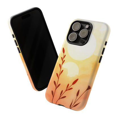 Watercolour Wildflower & Sun Design Phone Case - Multicolor Phone Case
