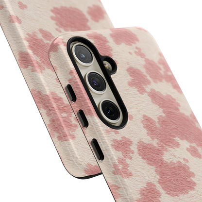 Pretty Blush Cow Print Phone Case
