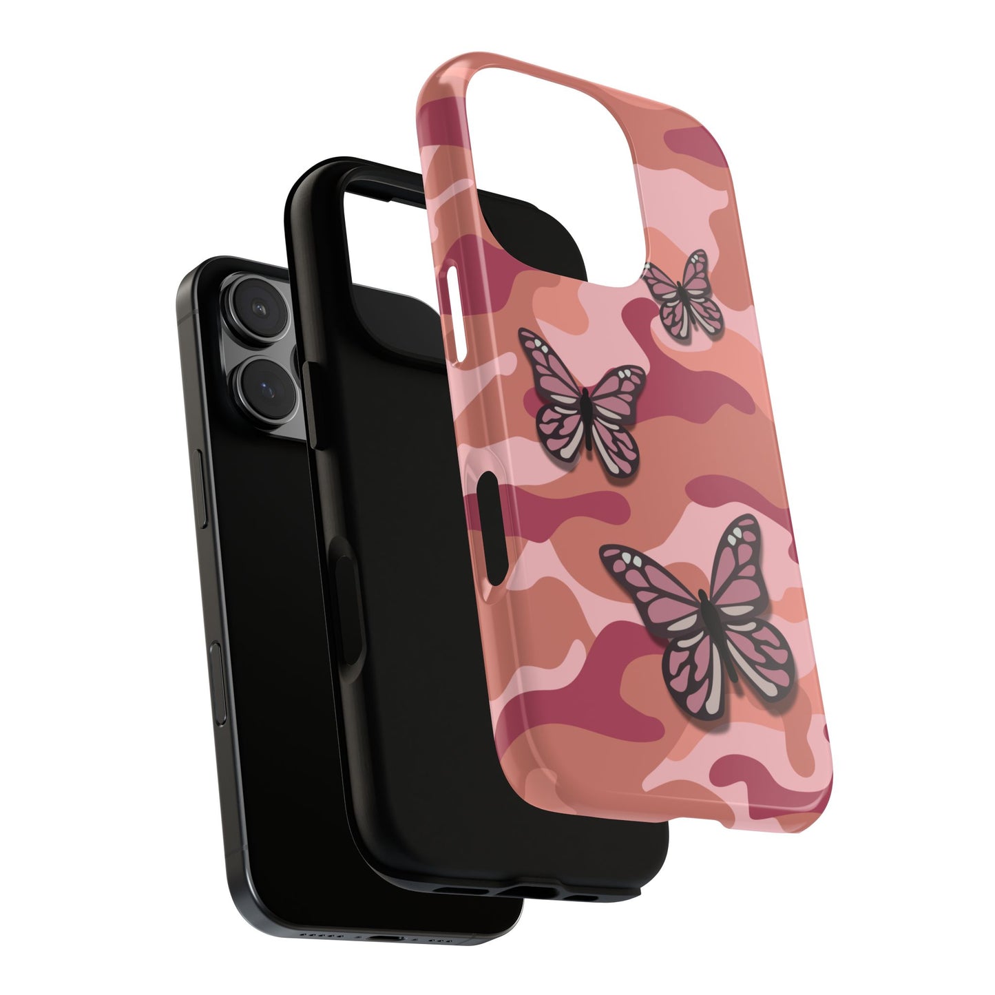 Phone Case - Pink Butterfly Camo Phone Case