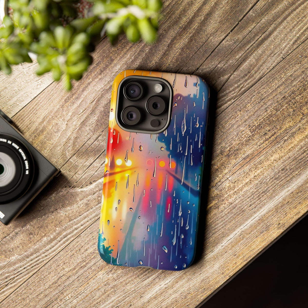 Electric Rain Watercolour Design Phone Case - Multicolor Phone Case