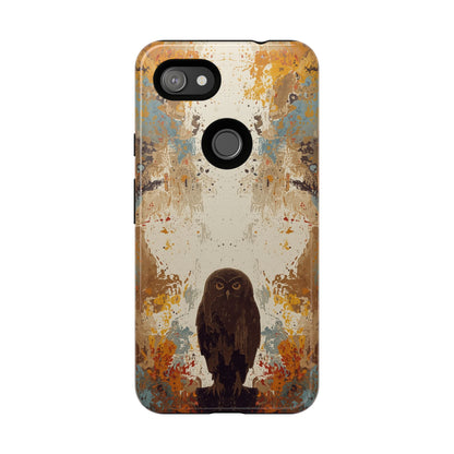 Abstract Owl Design Phone Case