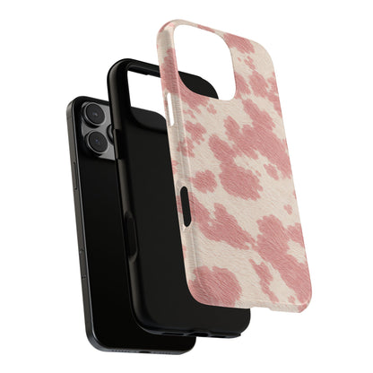Pretty Blush Cow Print Phone Case