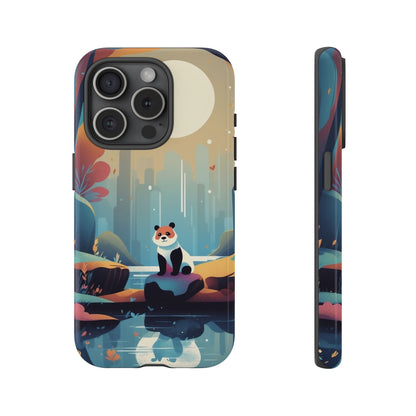 Stylised Panda Design Phone Case - Multicolor Phone Case - iPhone 15 Pro / Glossy