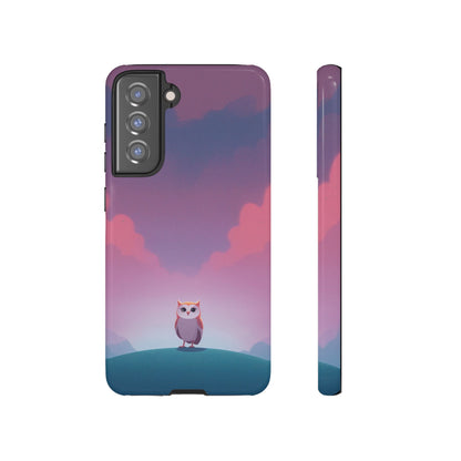 Watercolour Owl & Cloud Design Phone Case