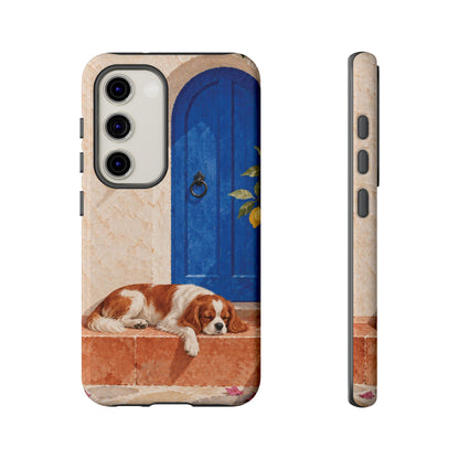 Cavalier King Charles Spaniel Blue Door Siesta Phone Case - Multicolor Phone Case - Samsung Galaxy S23 / Glossy