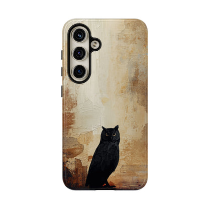 Samsung Galaxy S24 / Glossy Phone Case - Beautiful Abstract Owl Design Phone Case