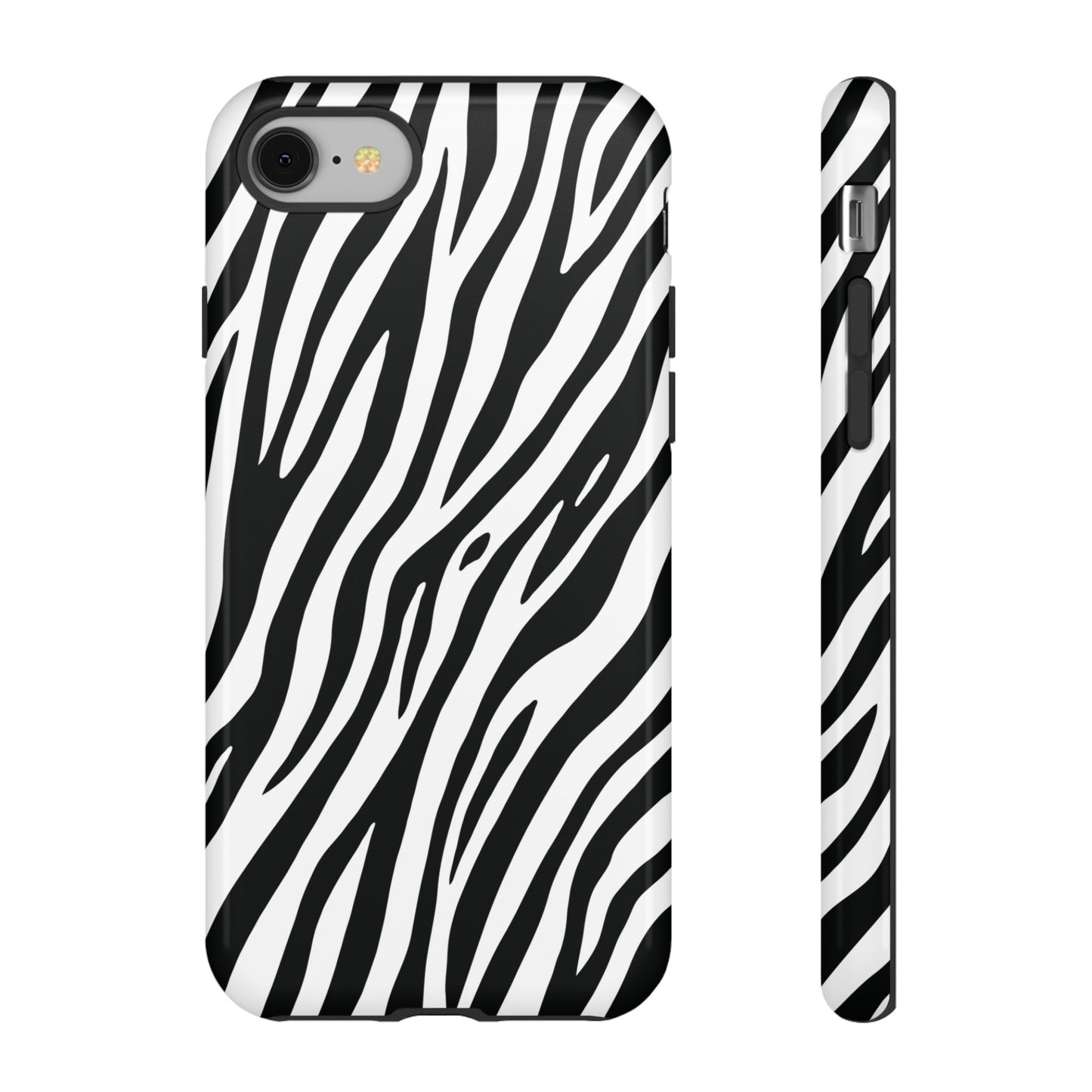 Monochrome Tiger Print Phone Case