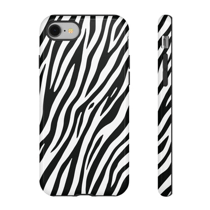 Monochrome Tiger Print Phone Case