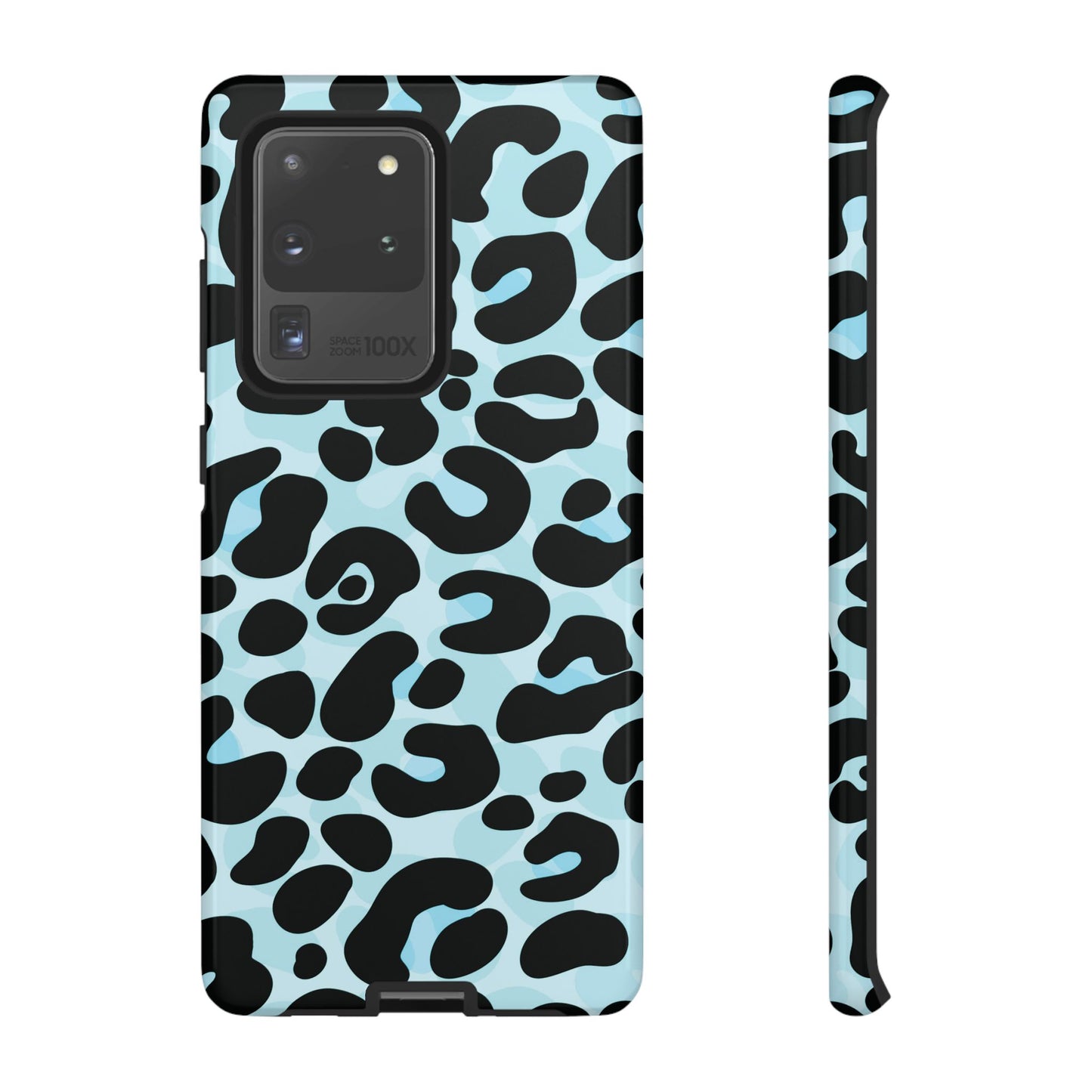 Cool Aqua Leopard Print Phone Case
