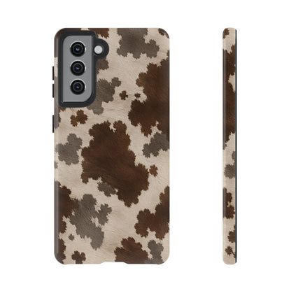Stylish Mocha Cow Print Phone Case