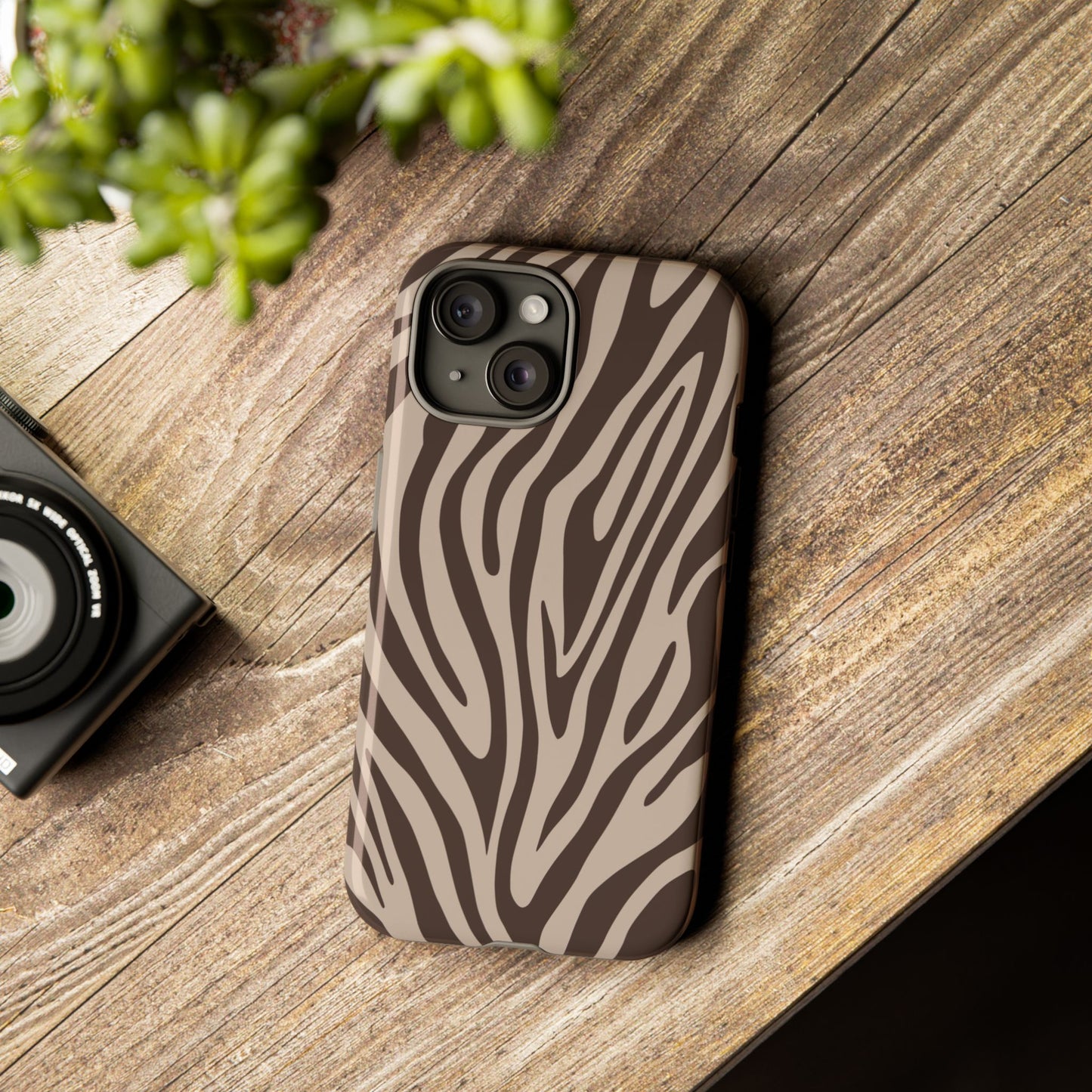 Boutique Mocha Tiger Print Phone Case