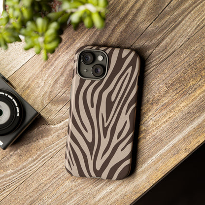 Boutique Mocha Tiger Print Phone Case