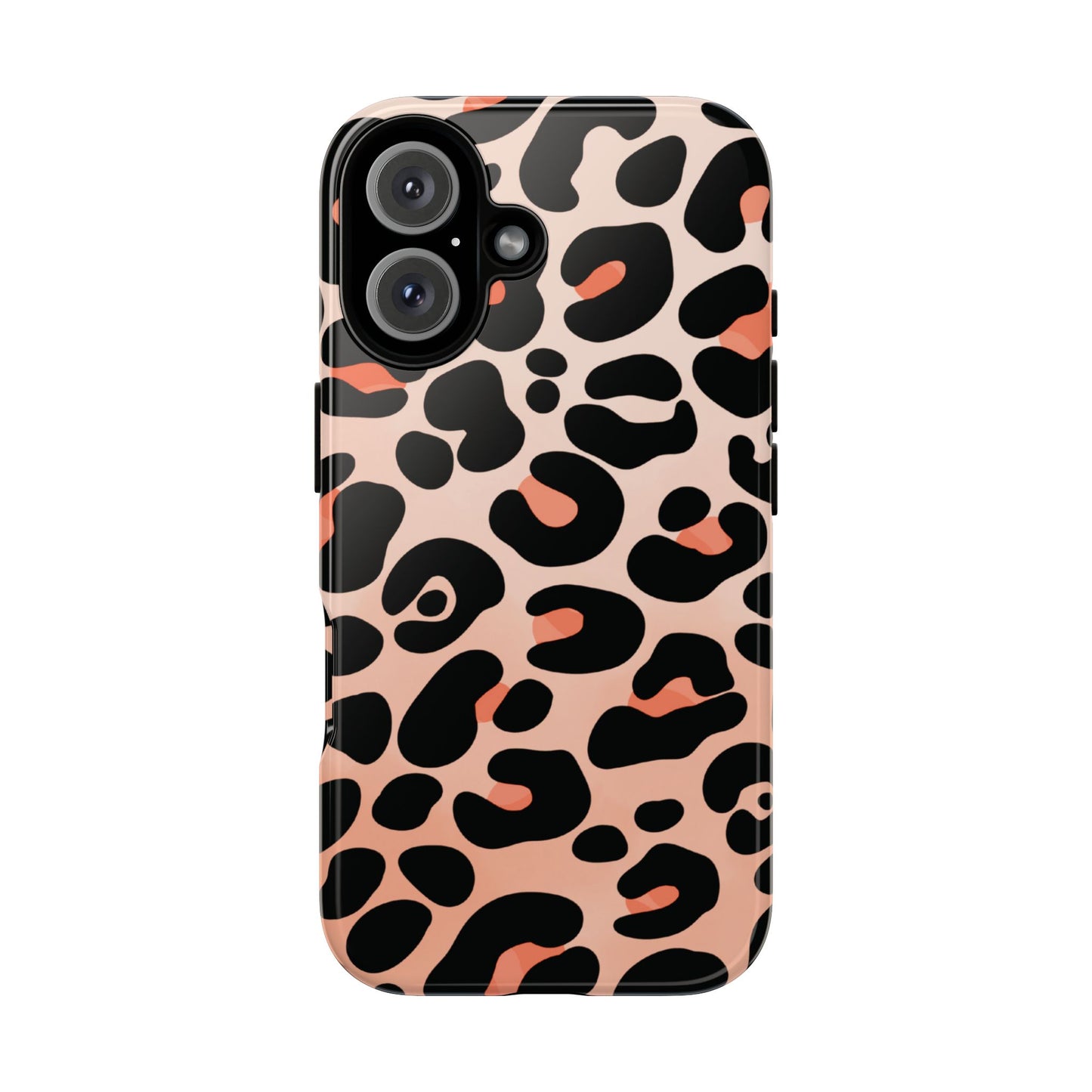 Elegant Peach Leopard Print Phone Case