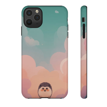 Cute Hedgehog & Cloud Design Phone Case - Multicolor Phone Case - iPhone 11 Pro Max / Glossy
