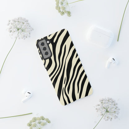 Modern Neutral Zebra Print Phone Case
