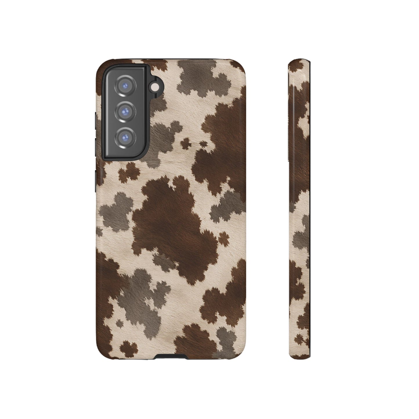 Stylish Mocha Cow Print Phone Case